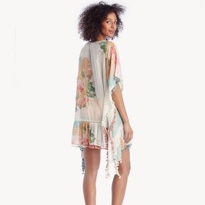 Sole Society Floral Caftan / Swimsuit Cover Up